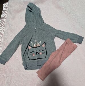 llama two-piece girl's suit size 6 months